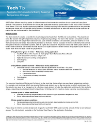 Thumbnail of document Tech Tip: Application Considerations during Seasonal Temperature Changes