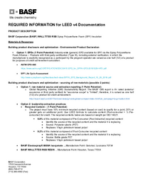 Thumbnail of document WALLTITE® RSB LEED Certificate of Analysis